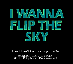 I Wanna Flip The Sky Title Screen